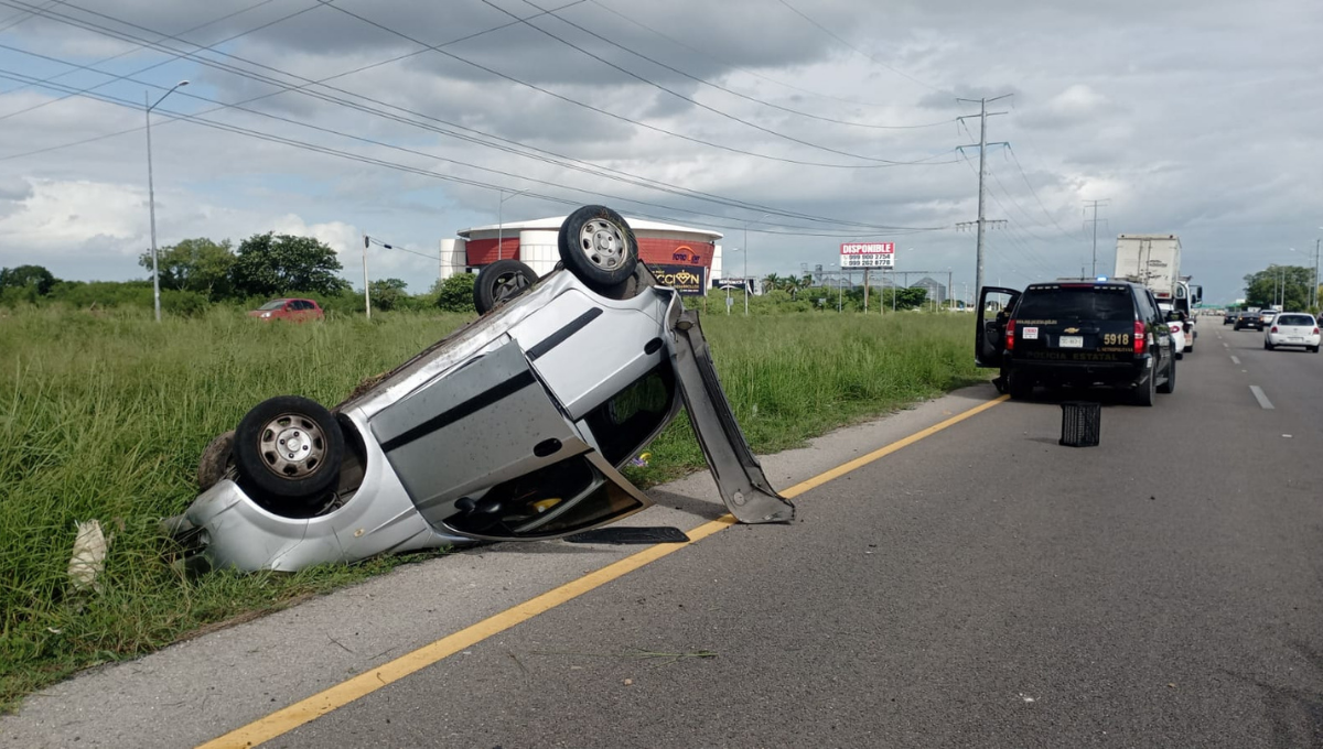El accidente solo dejó daños materiales