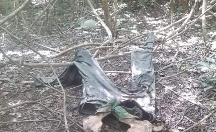 La osamenta se encontraba junto a ropa y unas cuerdas