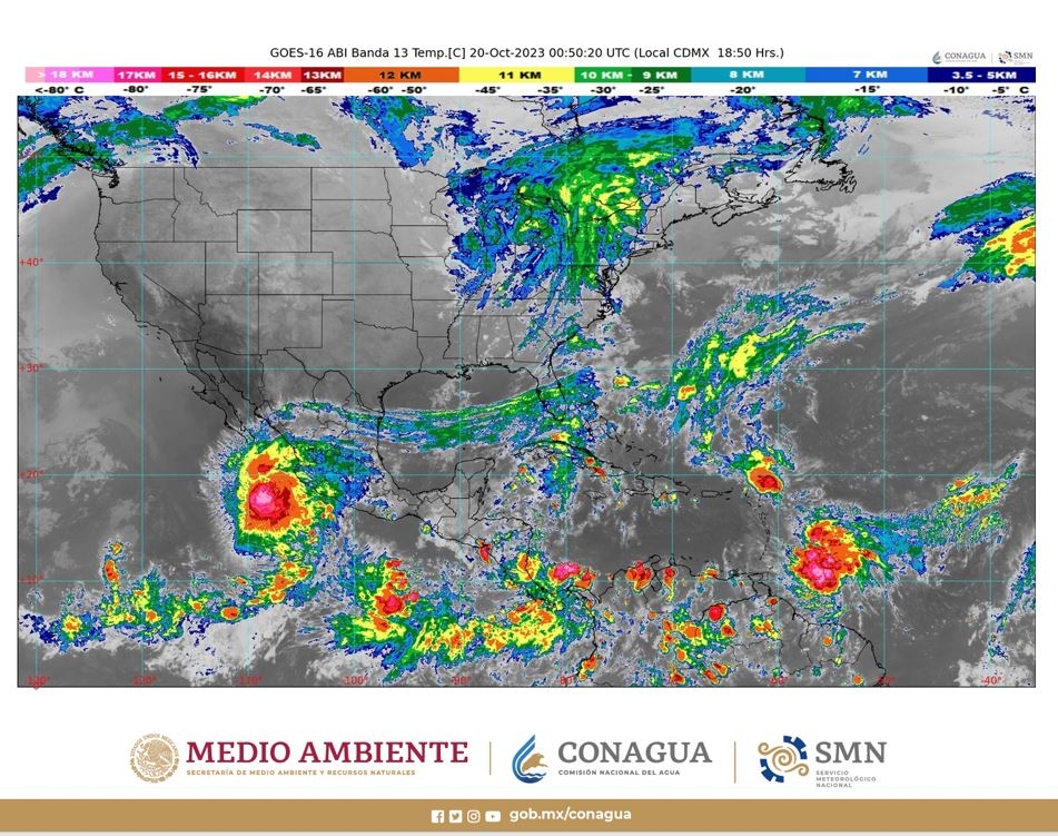 El mal tiempo predominará en varias zonas de México este viernes El mal tiempo predominará en varias zonas de México este viernes