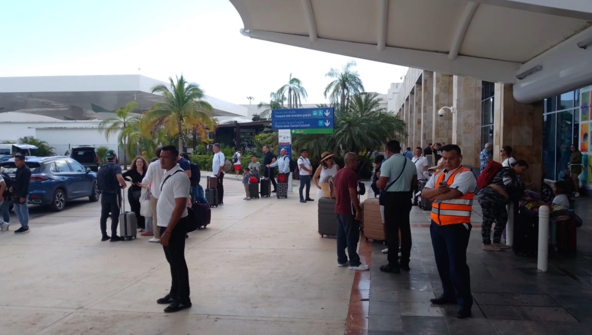 Los usuarios de los vuelos fueron alertados a tiempo y evitar afectaciones dentro de la terminal aérea