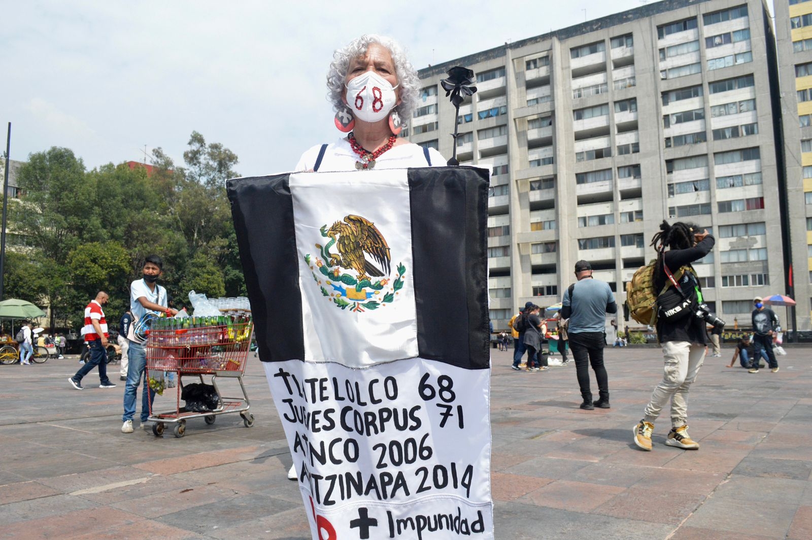 Marcha para conmemorar el 2 de octubre de 1968 en la Ciudad de México