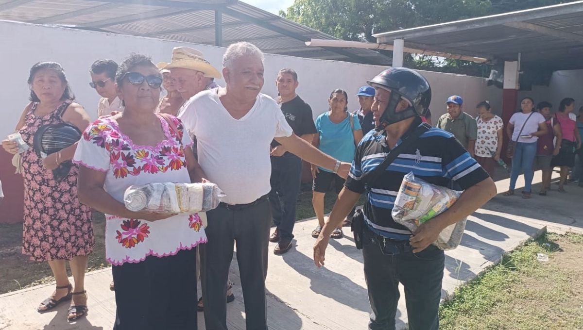 El Presidente de los agremiados mencionó que solo una parte está siendo beneficiada con los víveres