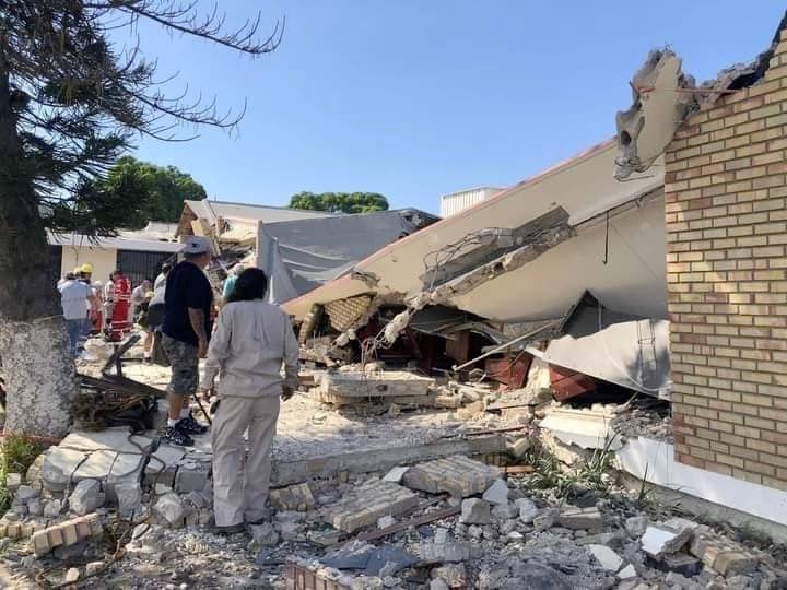 La iglesia de Ciudad Madero se derrumbó durante unos bautizos este domingo