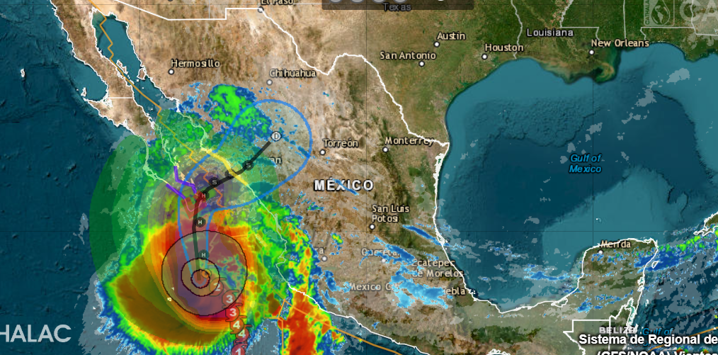 El Huracán Norma tocará tierra en las próximas horas