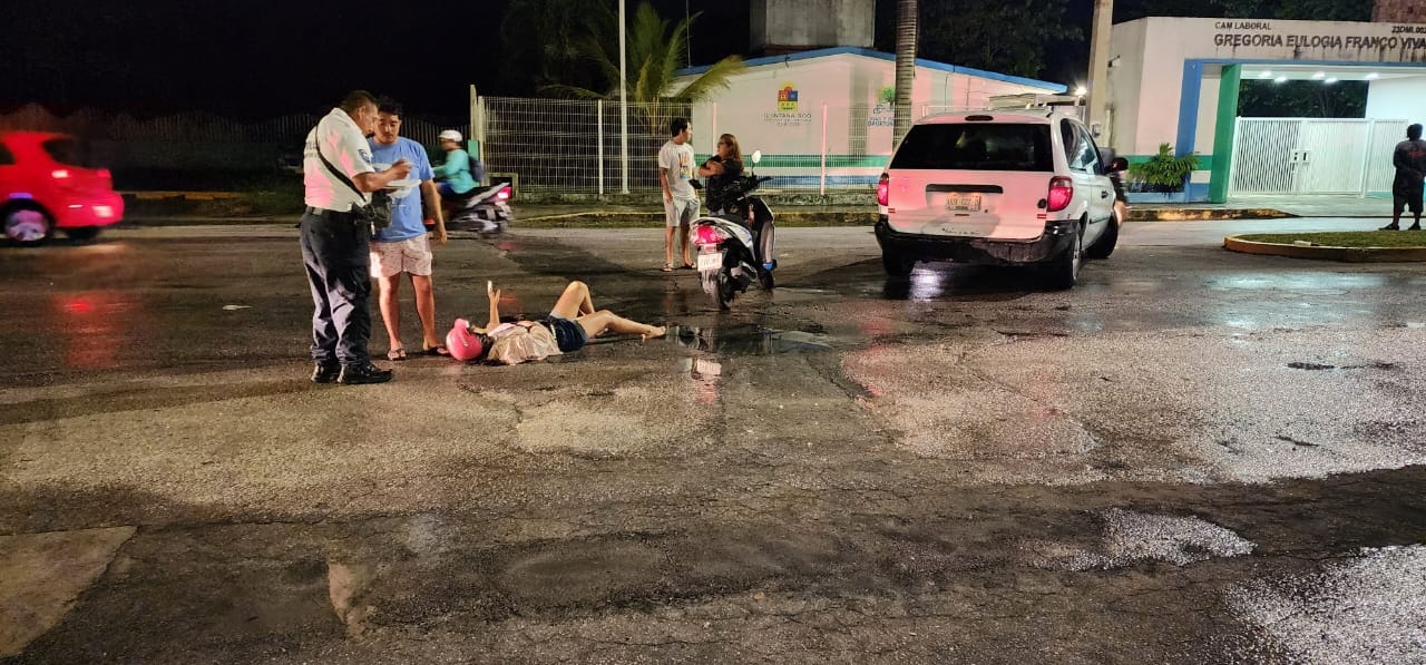 No conservar su distancia originó que se accidentara