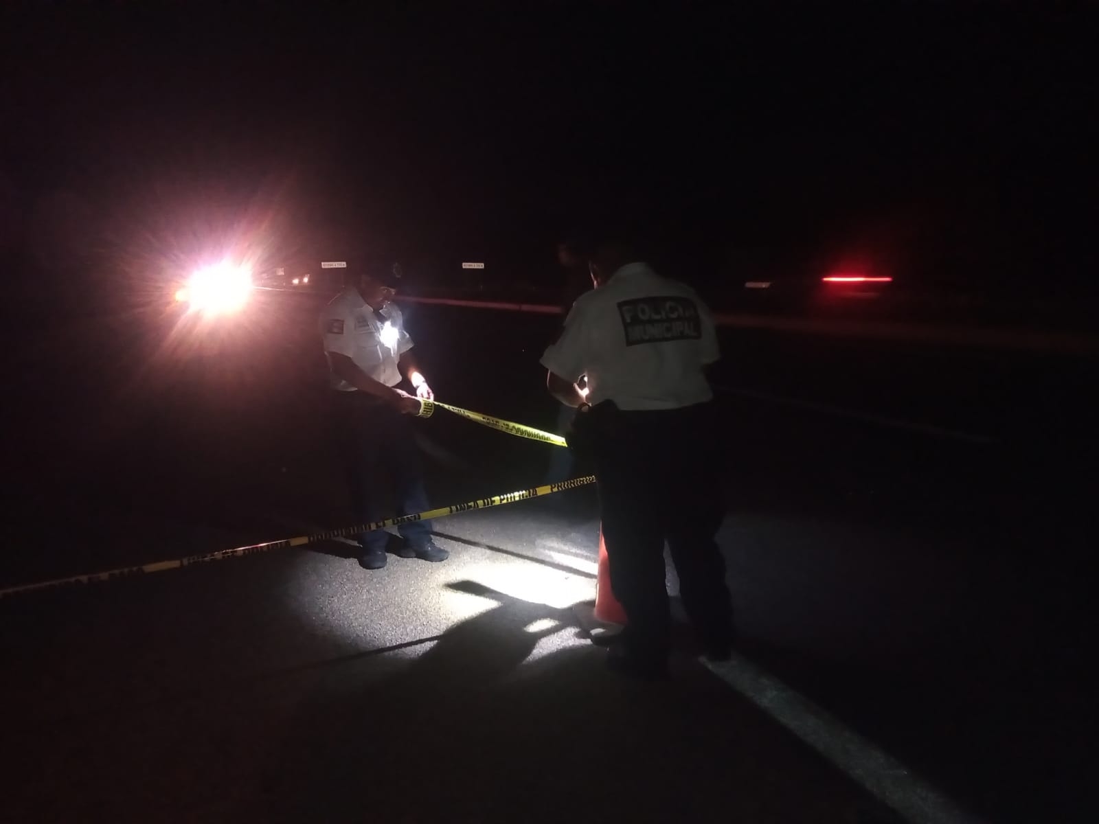 La zona fue acordonada por las autoridades tras el fatal accidente