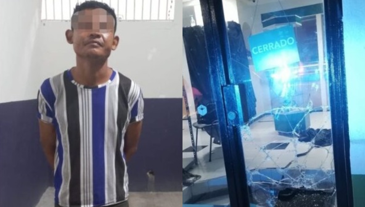 El hombre fue captado por las cámaras de una casa de empeño cuando robaba varias joyas y electrónicos