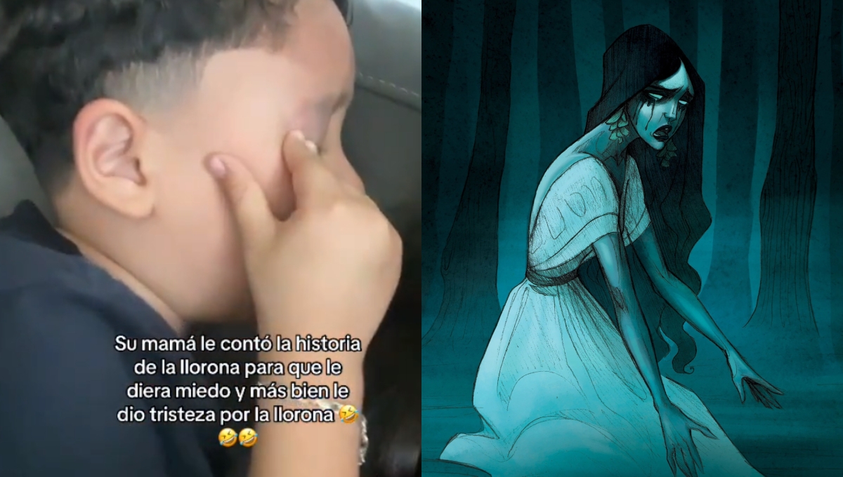 El menos rompió en llanto con la leyenda de La Llorona, volviéndose viral en TikTok El menos rompió en llanto con la leyenda de La Llorona, volviéndose viral en TikTok