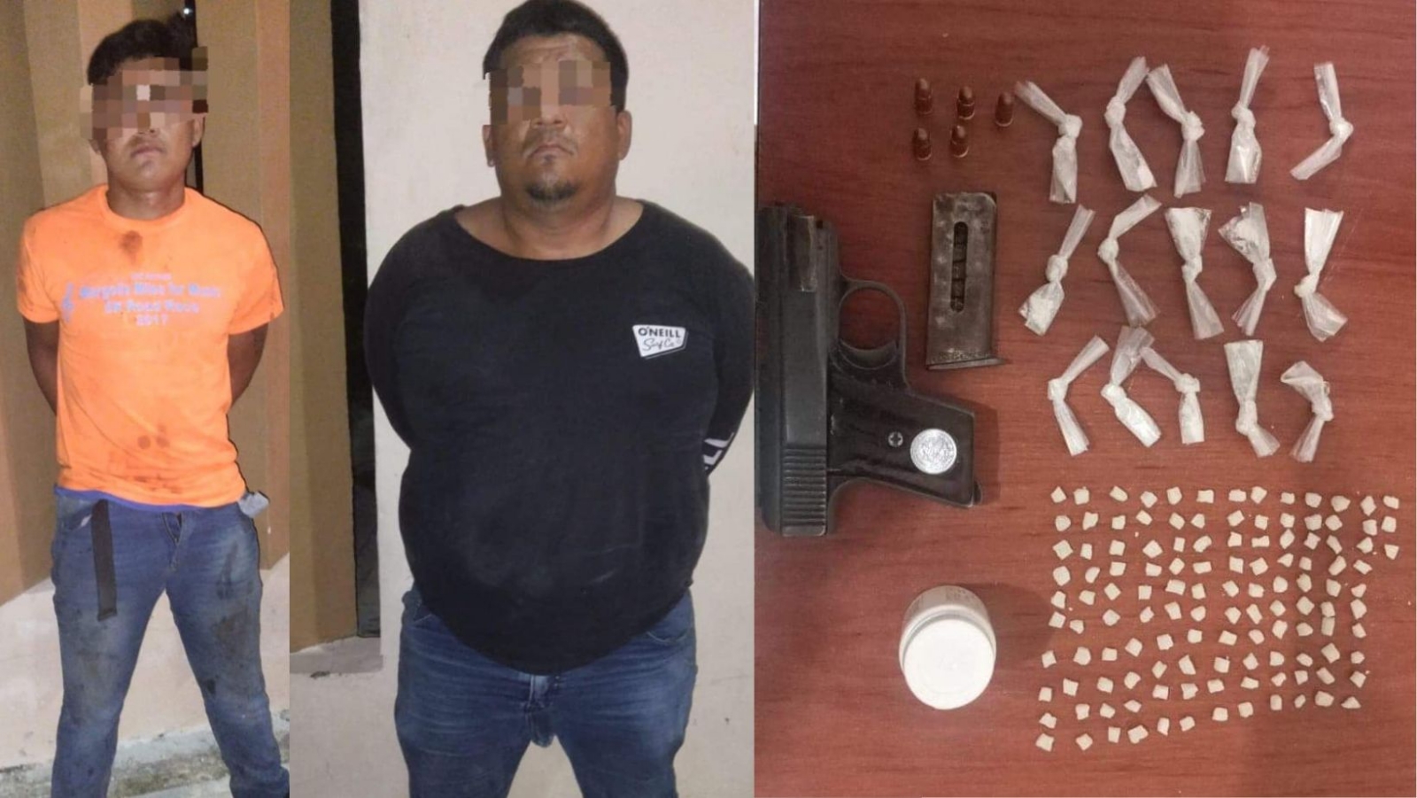 Detienen a dos hombres por posesión de drogas y arma de fuego Detienen a dos hombres por posesión de drogas y arma de fuego
