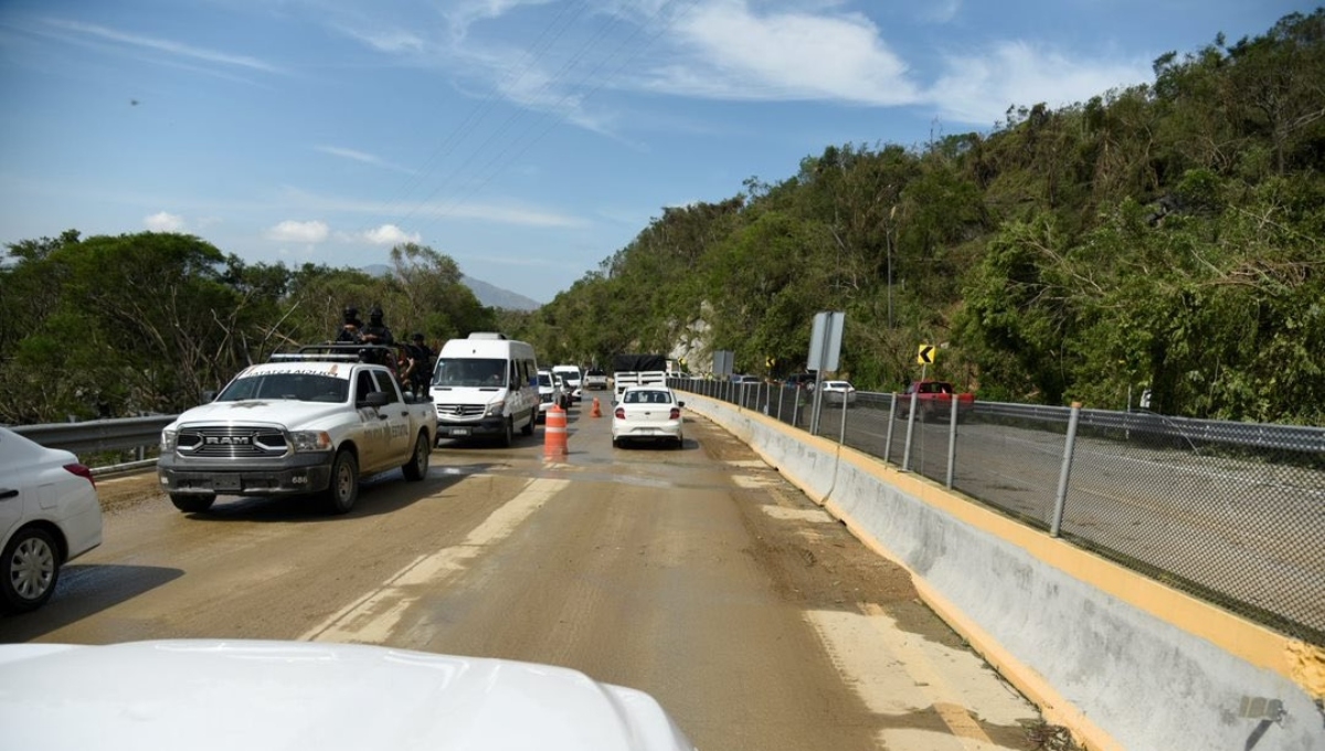 Estás son las principales carreteras habilitadas en Guerrero tras el paso del Huracán Otis