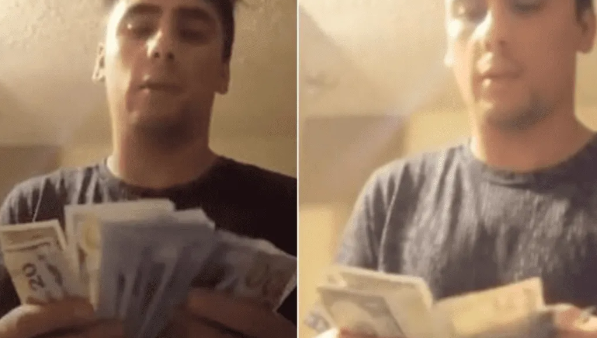 Los fajos de billetes de una semana de trabajo. Foto: Especial Los fajos de billetes de una semana de trabajo. Foto: Especial