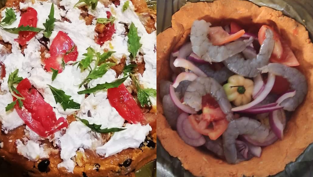 Los pibes contienen queso crema y mariscos Los pibes contienen queso crema y mariscos