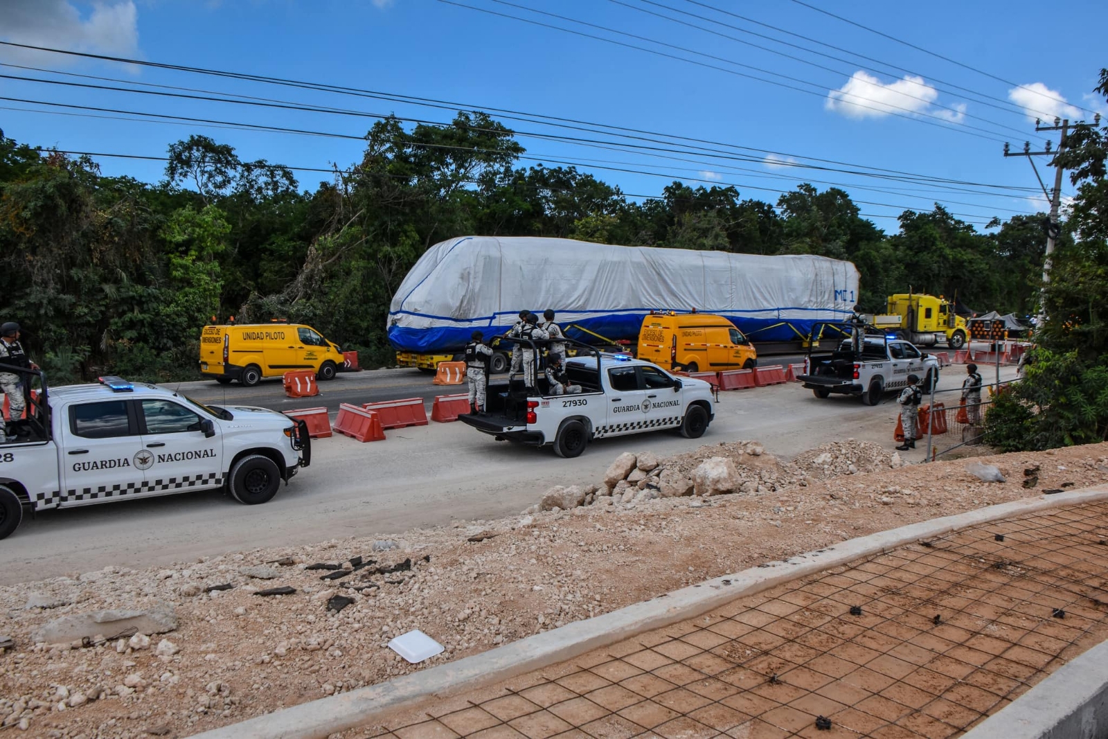 Los vagones del Tren Maya ya se encuentran en la cochera de Cancún