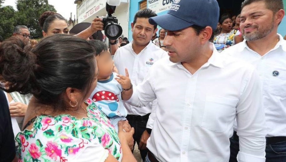 El gobernador Mauricio Vila viajó a Tecoh para inaugurar aulas de educación inicial
