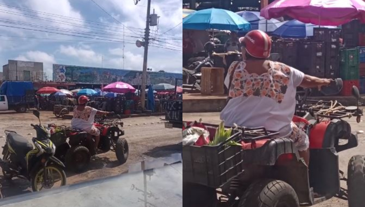 Pobladores acostumbran a ver a la mestiza a bordo de su cuatrimoto en Oxkutzcab Pobladores acostumbran a ver a la mestiza a bordo de su cuatrimoto en Oxkutzcab