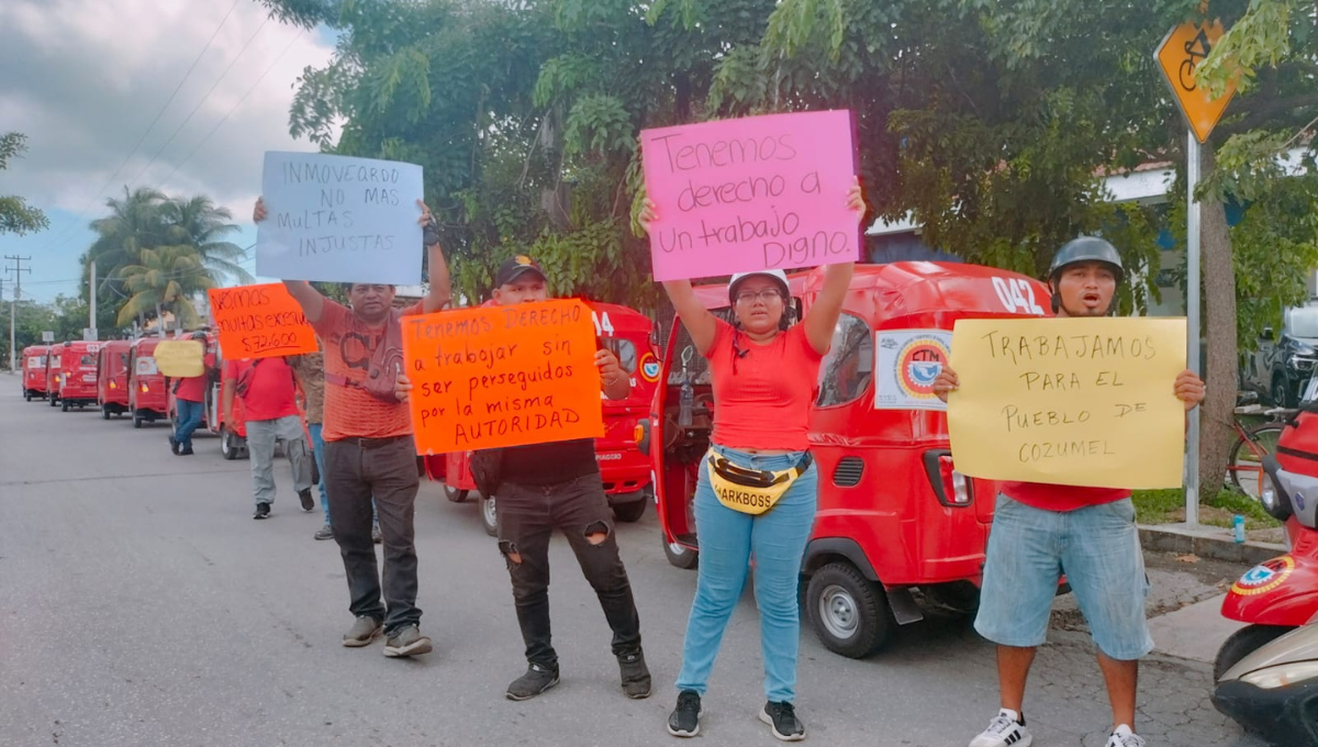Los mototaxistas aseguran que el Imoveqroo quiere beneficiar a dos agrupaciones externas