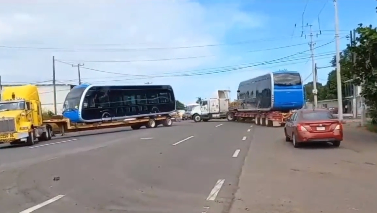 Las unidades de IE-TRAM ya viajan a Mérida para llegar esta semana