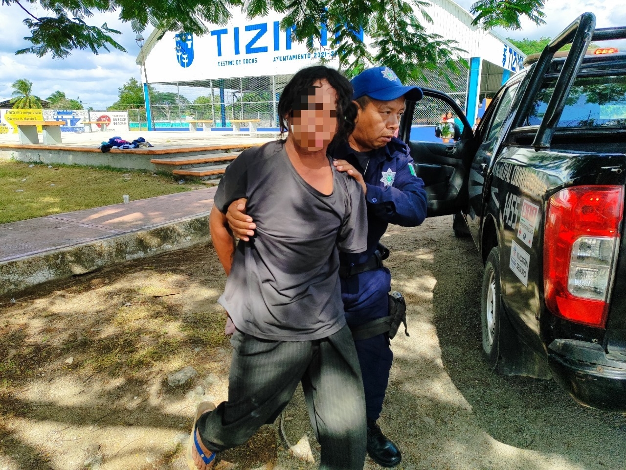 El hombre fue detenido y trasladado a la cárcel municipal de Tizimín El hombre fue detenido y trasladado a la cárcel municipal de Tizimín