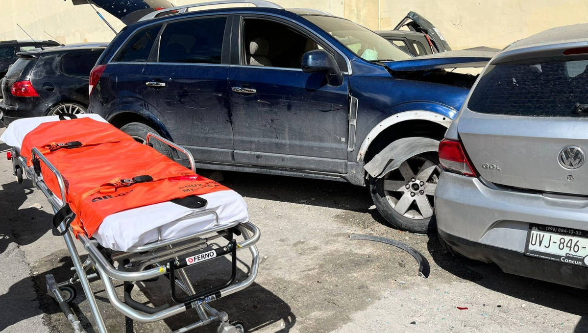 Personal del departamento de tránsito de Cancún se encargó de realizar el peritaje