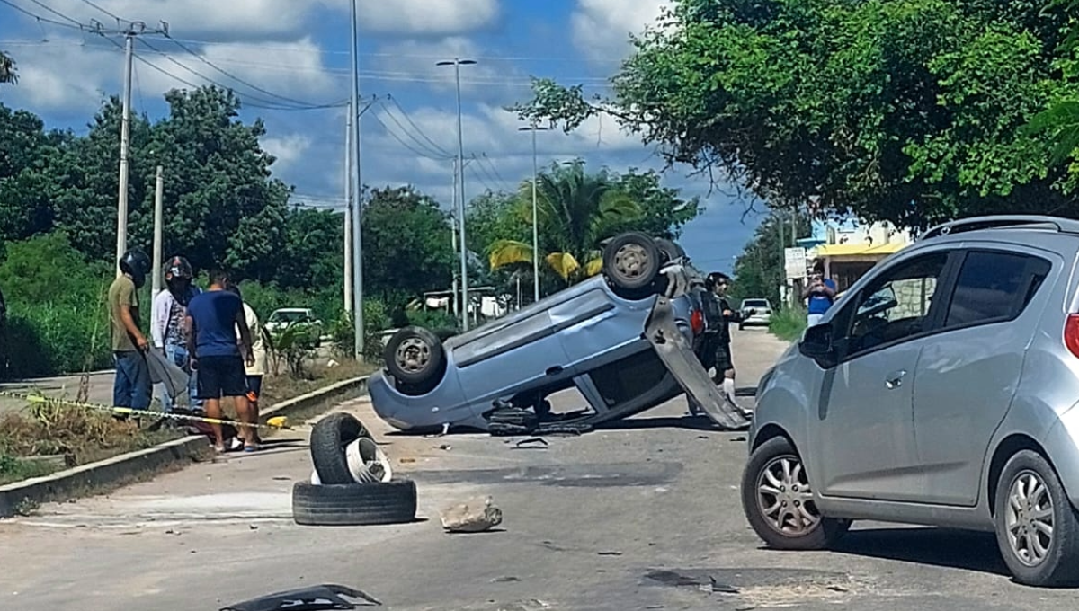 El conductor del Matiz fue reportado como fuera de peligro.