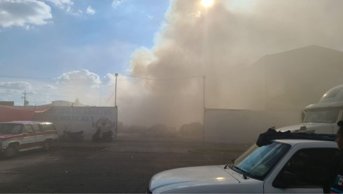 La columna de humo podía verse a varios kilómetros a la redonda