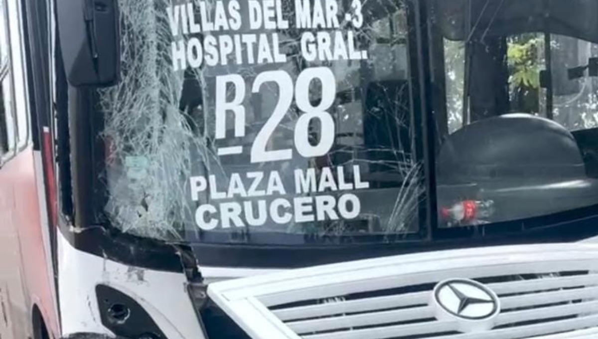 El chofer perdió el control del camión y colisionó fuertemente.