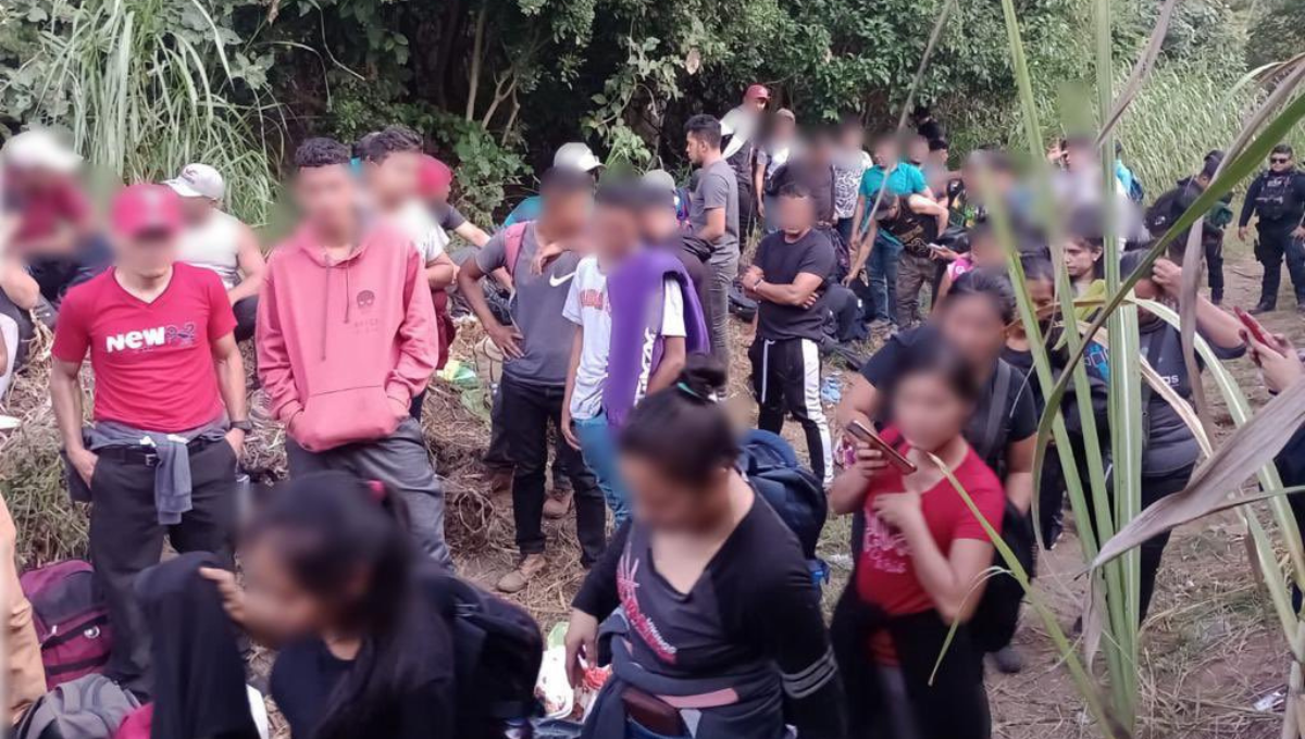 Los indocumentados fueron atendidos por personal de Migración