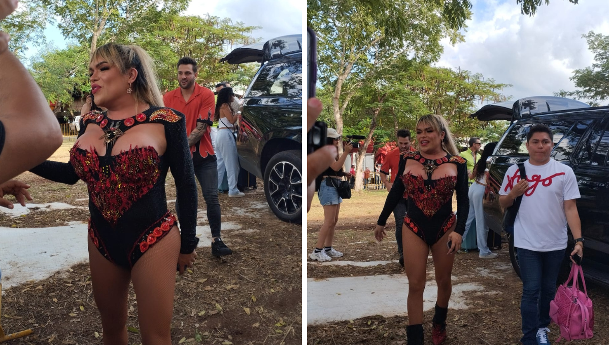 Wendy Guevara estuvo con el Team Infierno en la Feria Xmatkuil 2023