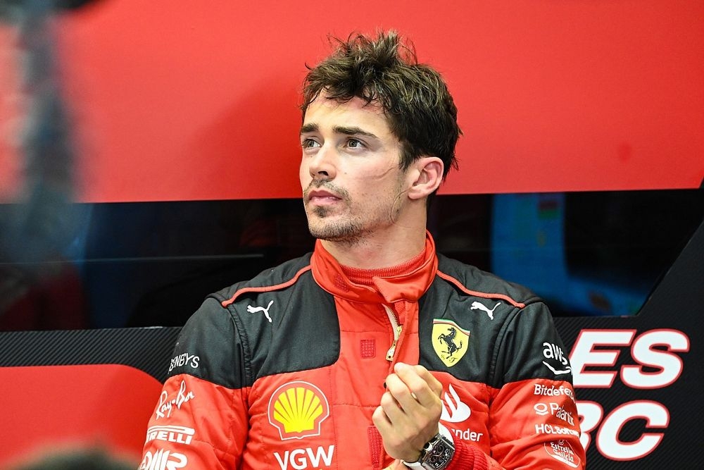 Charles Leclerc tuvo un momento vergonzoso en Las Vegas