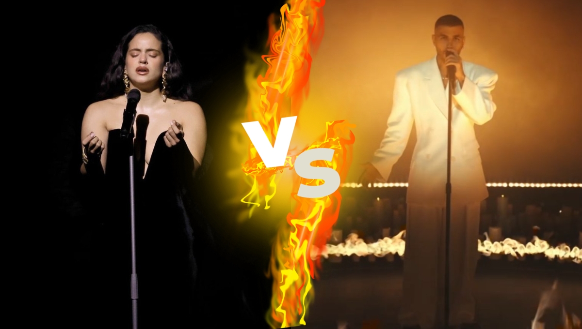 Rosalía y Rauw Alejandro se dedicaron canciones durante sus presentaciones en los Latin Grammy 2023