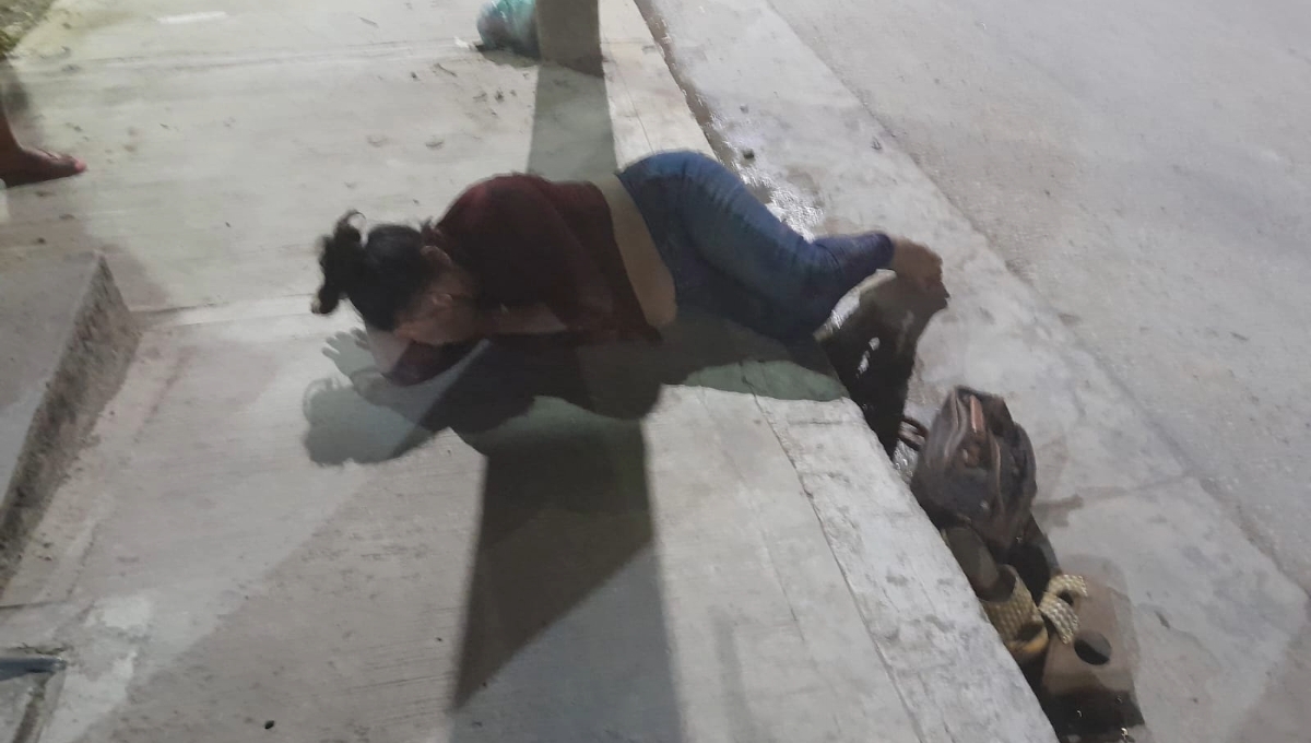 La mujer negó ser trasladada a la Cruz Roja para la asistencia médica