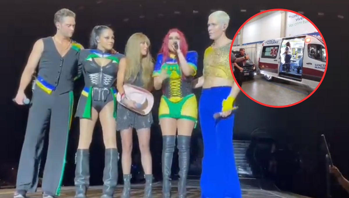 En el momento en el que tuvo que ir a la ambulancia. Foto: Especial