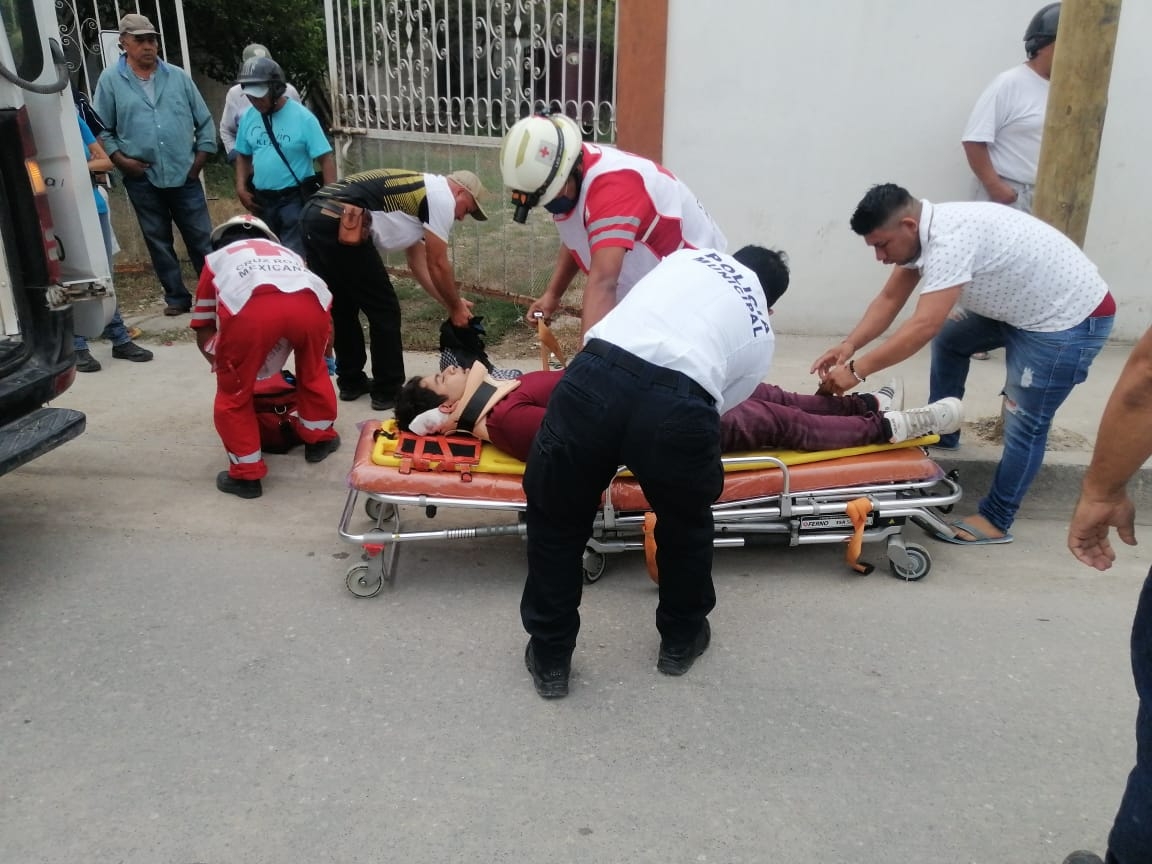 El motociclista fue llevado al IMSS de Escárcega