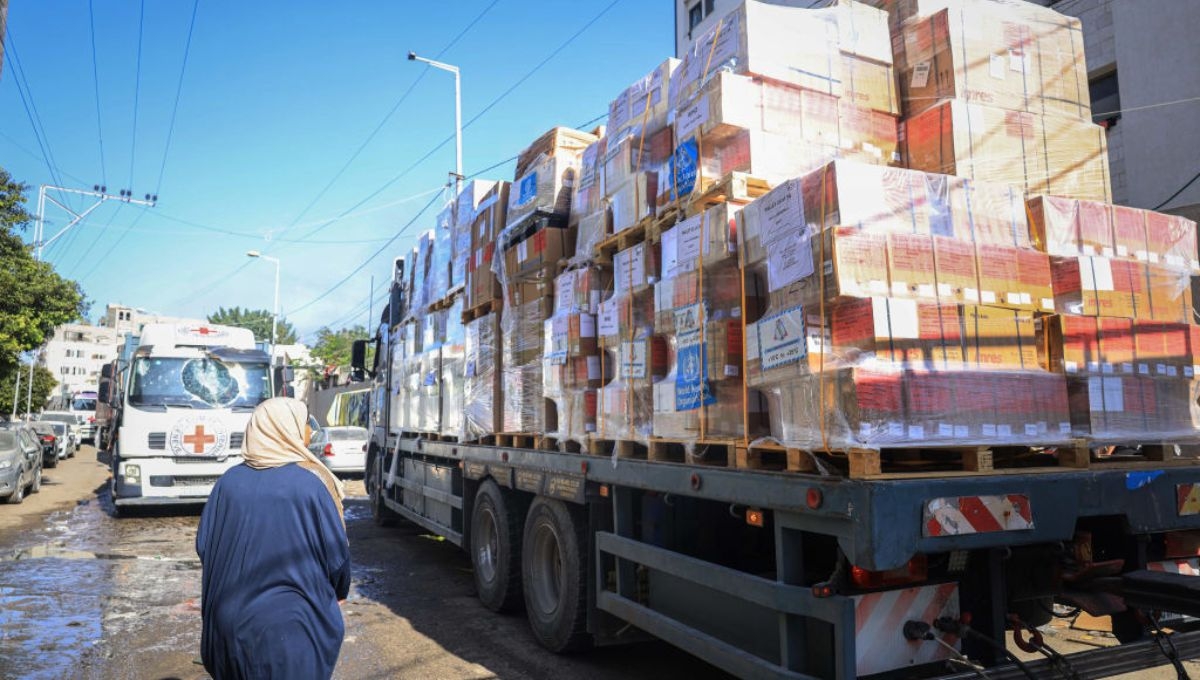 Rusia envió 190 tontoneladas de ayuda humanitaria para que sea distribuída entre la población de la Franja de Gaza Rusia envió 190 tontoneladas de ayuda humanitaria para que sea distribuída entre la población de la Franja de Gaza
