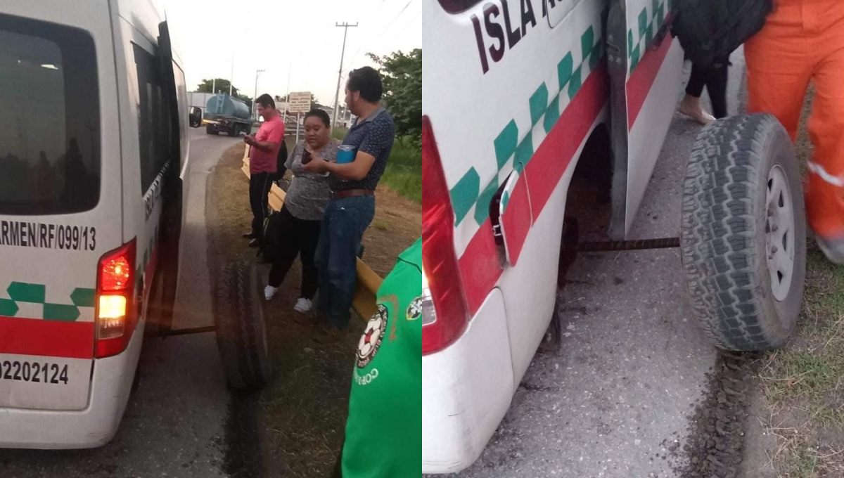 Los pasajeros resultaron ilesos, pero con temor de que pudiera ocurrir un accidente