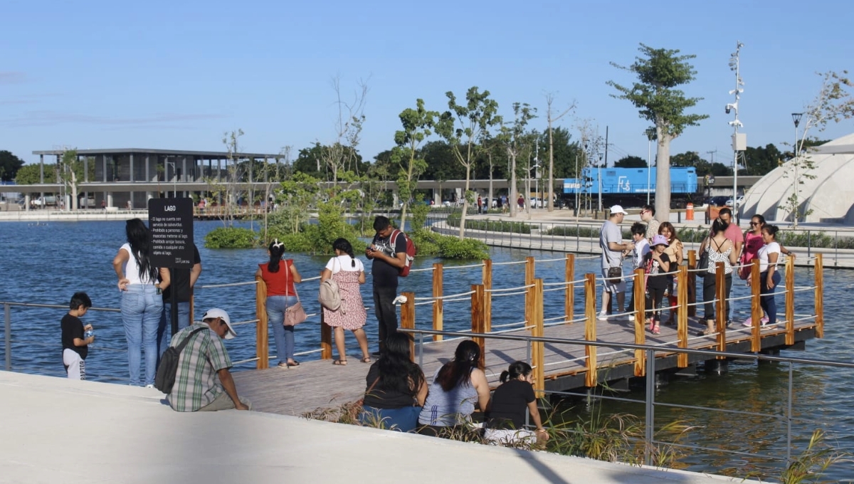 Meridanos disfrutan su domingo en La Plancha Meridanos disfrutan su domingo en La Plancha