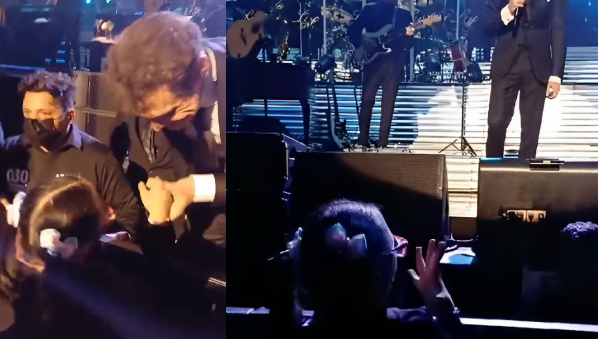 El momento en el que la niña llamó la atención de Luis Miguel: Foto: Especial
