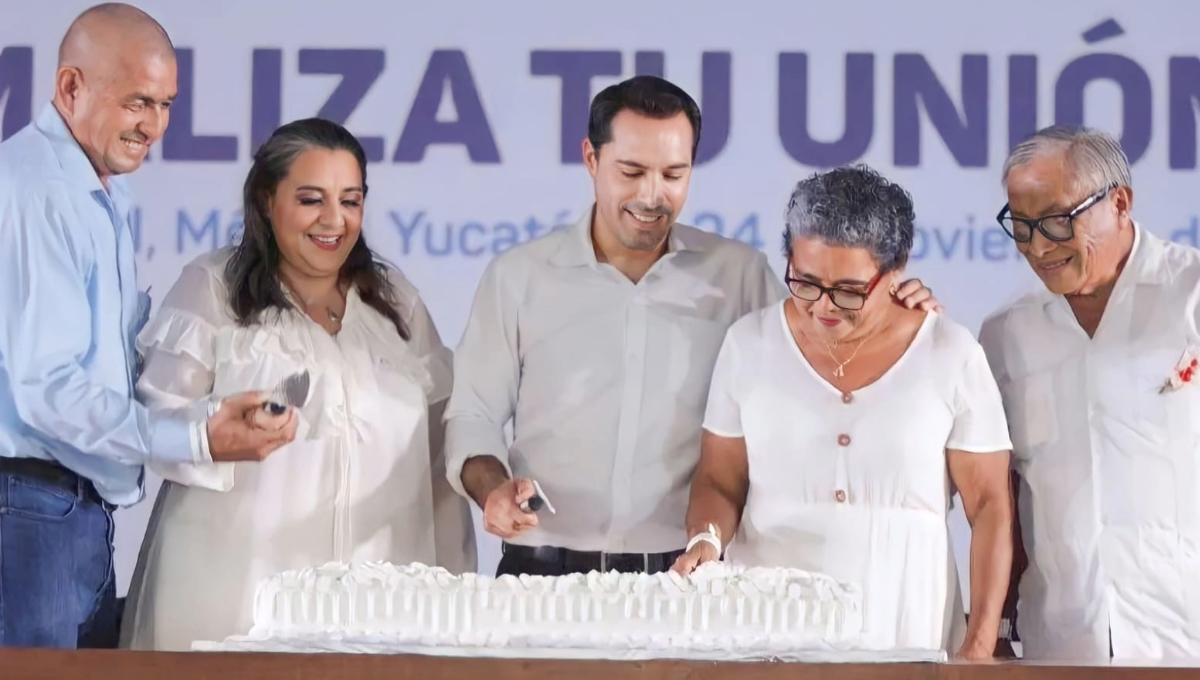 Bodas colectivas en la Feria Xmatkuil 2023 rompe récord con 550 parejas inscritas