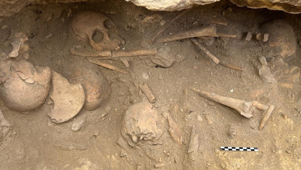 En la tumba fueron halladas 150 vasijas de cerámica En la tumba fueron halladas 150 vasijas de cerámica