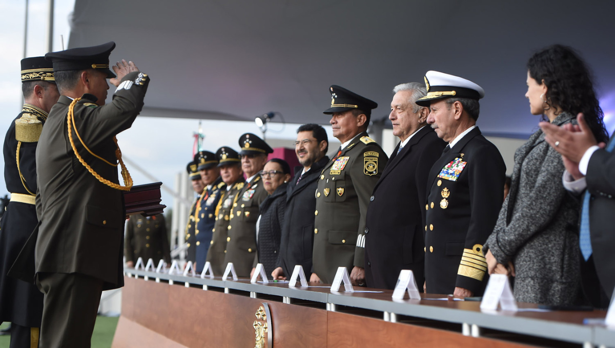 El presidente López Obrador encabezó la clausura de los festejos del Bicentenario del Colegio Militar El presidente López Obrador encabezó la clausura de los festejos del Bicentenario del Colegio Militar