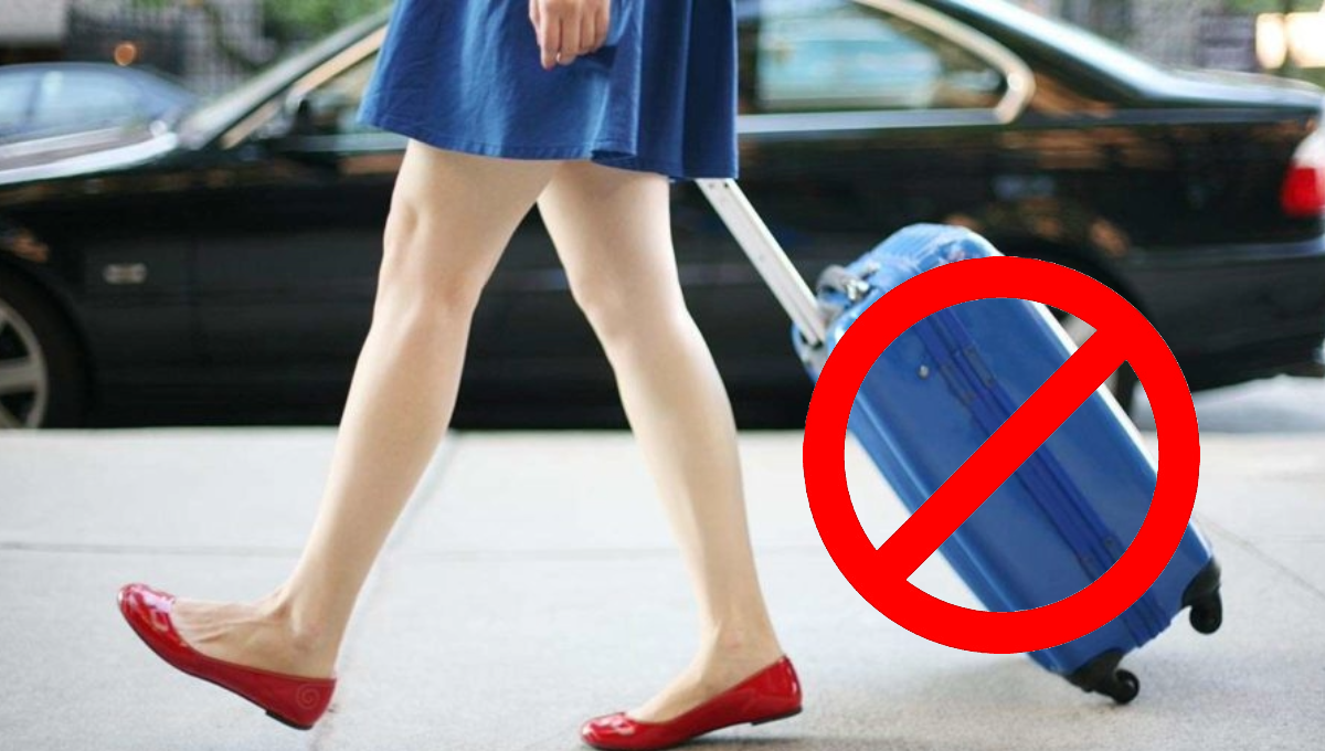 Las maletas con rueditas hacen menos pesada la experiencia de viajar de una persona Las maletas con rueditas hacen menos pesada la experiencia de viajar de una persona