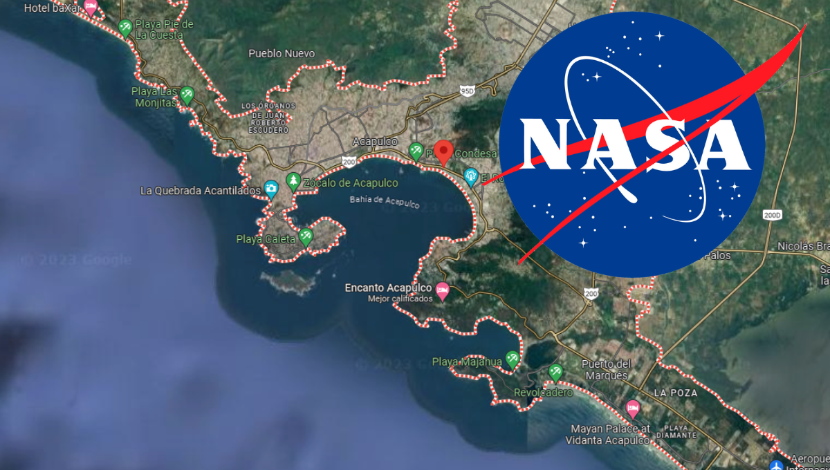 Las imágenes de la destrucción desde el espacio. Foto: Especial