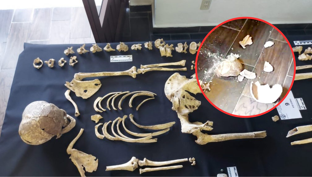 Personal del INAH aseguró la pieza tiene reparación
