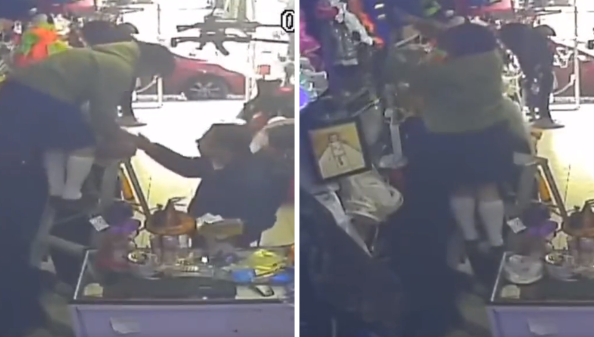El video está siendo usado para localizar al hombre y sea detenido El video está siendo usado para localizar al hombre y sea detenido
