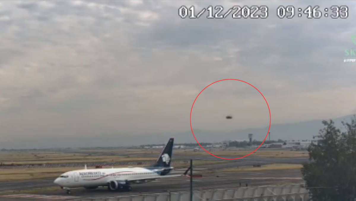 El video fue captado antes de las 10 de la mañana