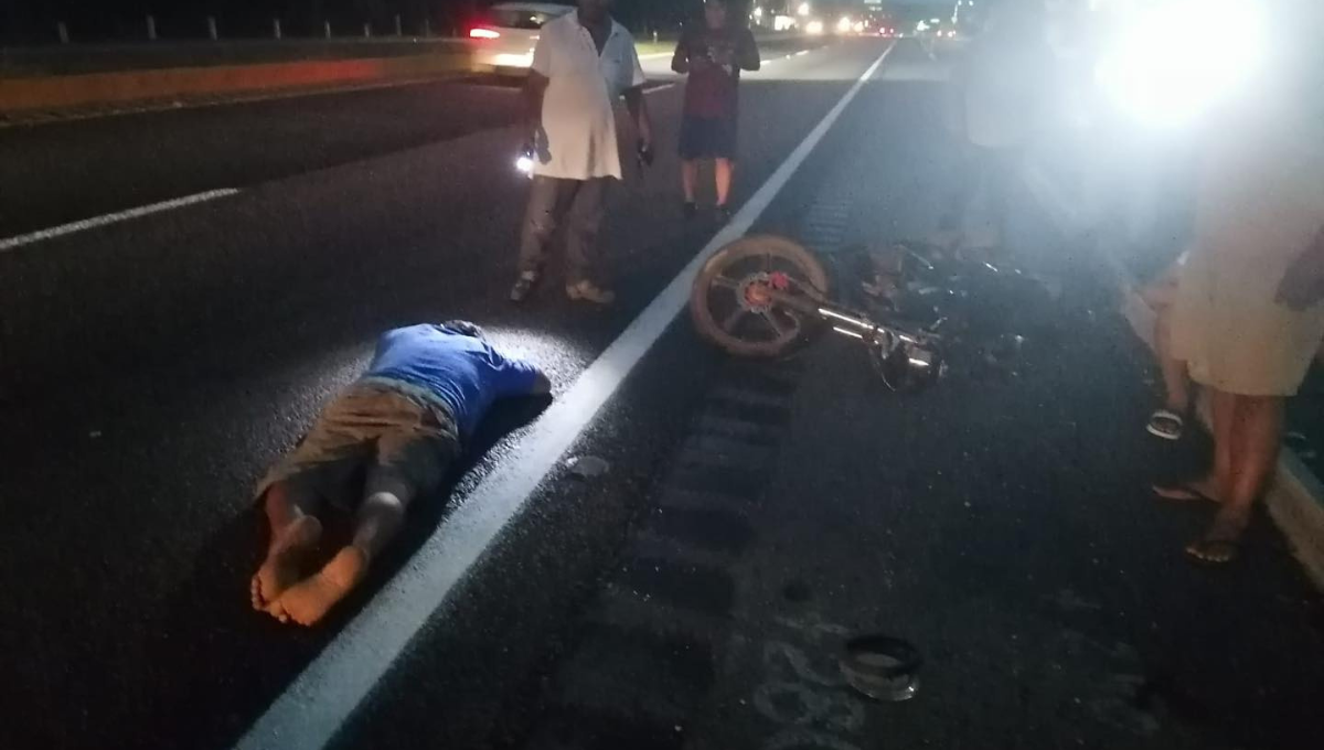 El hombre fue trasladado a un hospital en Calkiní
