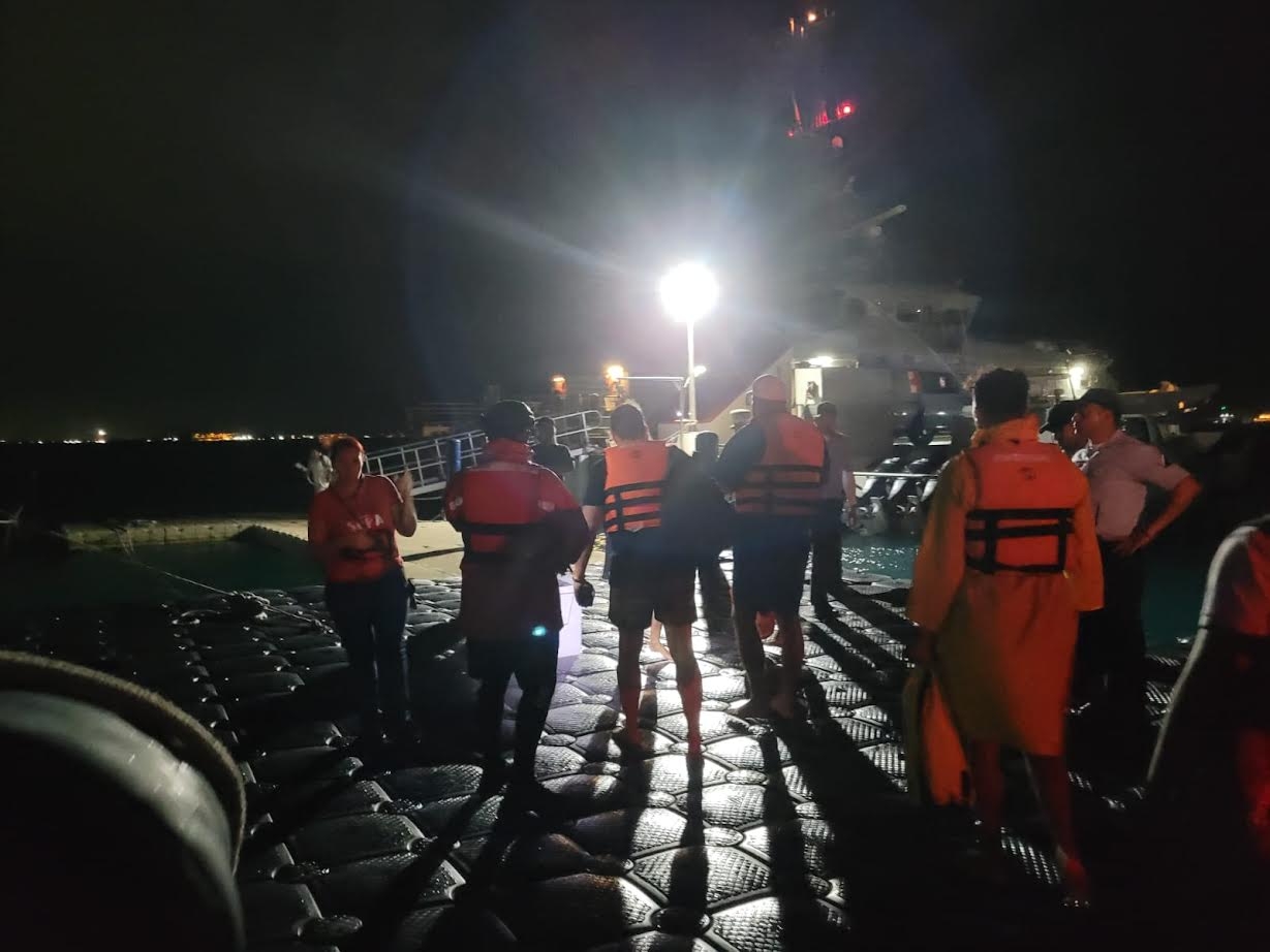 Fueron rescados el domingo por la noche Fueron rescados el domingo por la noche