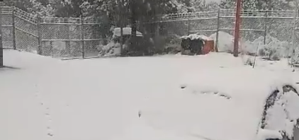 Así se reportó la primer nevada de la temporada en el Estado de México