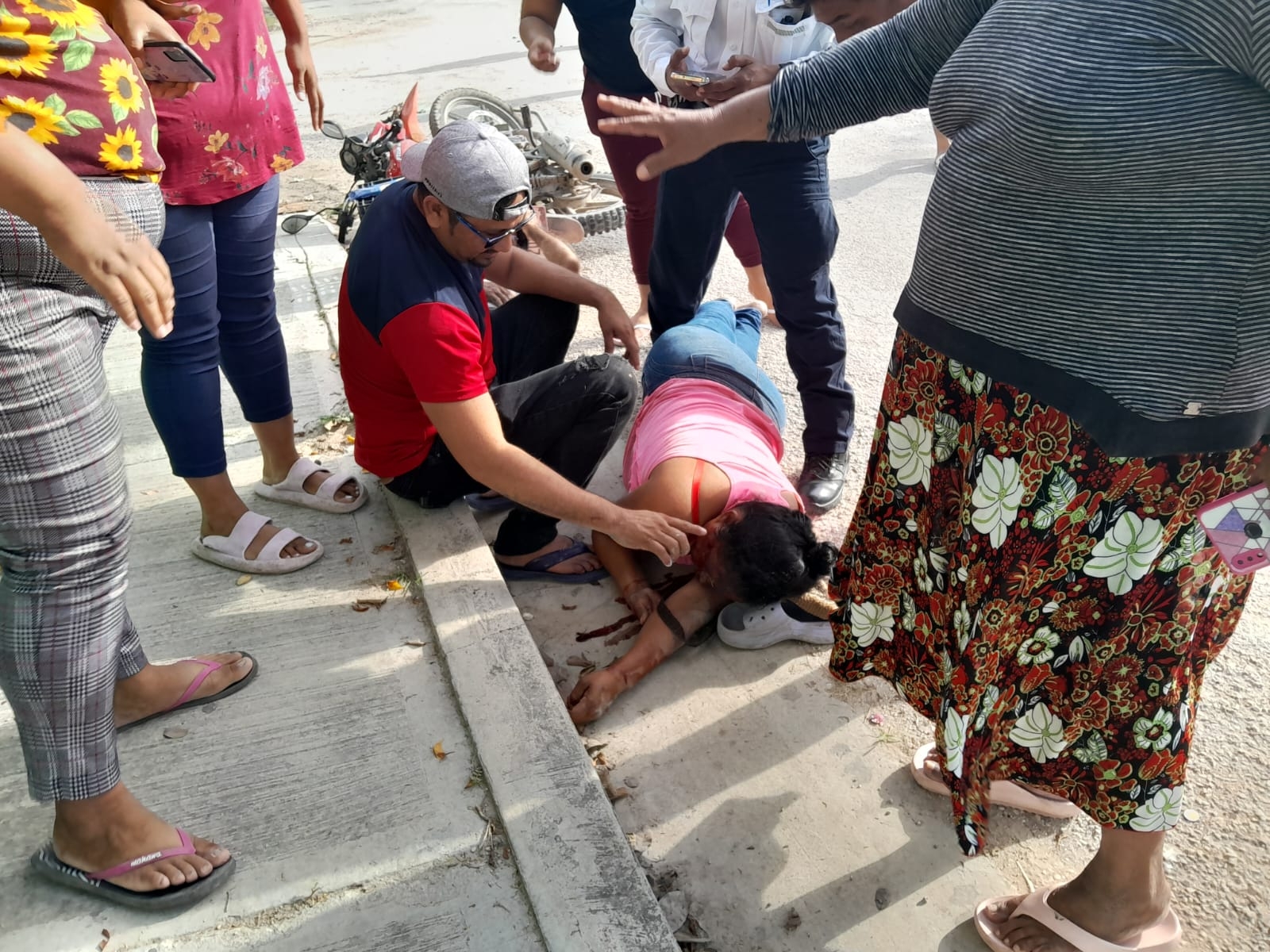 Los lesionados fueron trasladados al hospital del IMSS-Bienestar