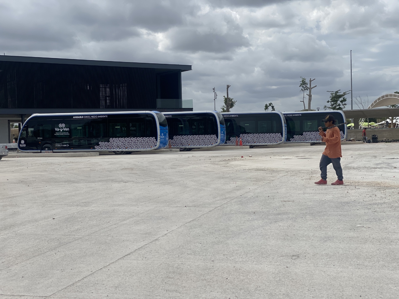 En la estación del sistema Va y Ven se han realizado labores como terracerías e instalaciones eléctricas